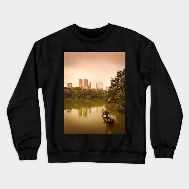 Central Park Manhattan Boat Ride NYC Crewneck Sweatshirt by eleonoraingrid